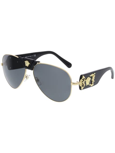 versace black and gold glasses men